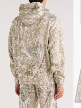 FLEECE FACTORY Art & Motion Fleece Hoodie In Muted Green NORDSTROM